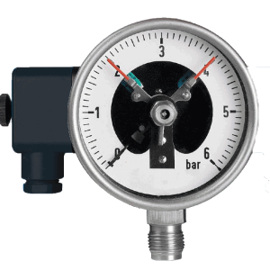 Electric contact pressure gauge